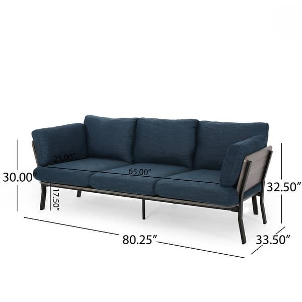 Shop Carvel Mid Century Modern 3 Seater Wood Frame Sofa By Christopher Knight Home Overstock 31624180
