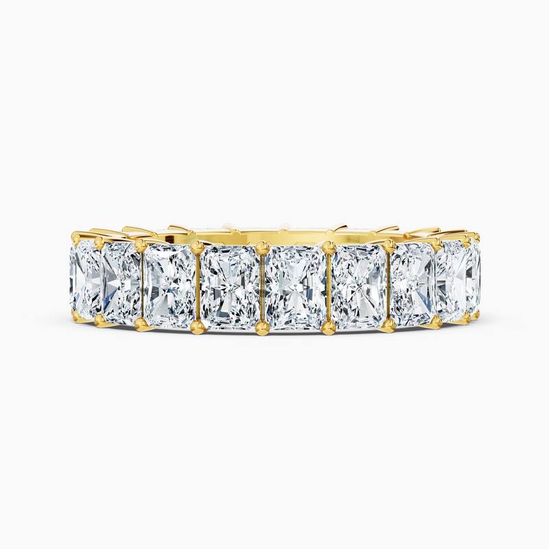 Auriya 14k Gold Radiant North-South Lab Grown Diamond Eternity Band 3.00 - 11.25 ct. tw. (F-G, VS) - 5.00 ct. wt. - 6 - Yellow
