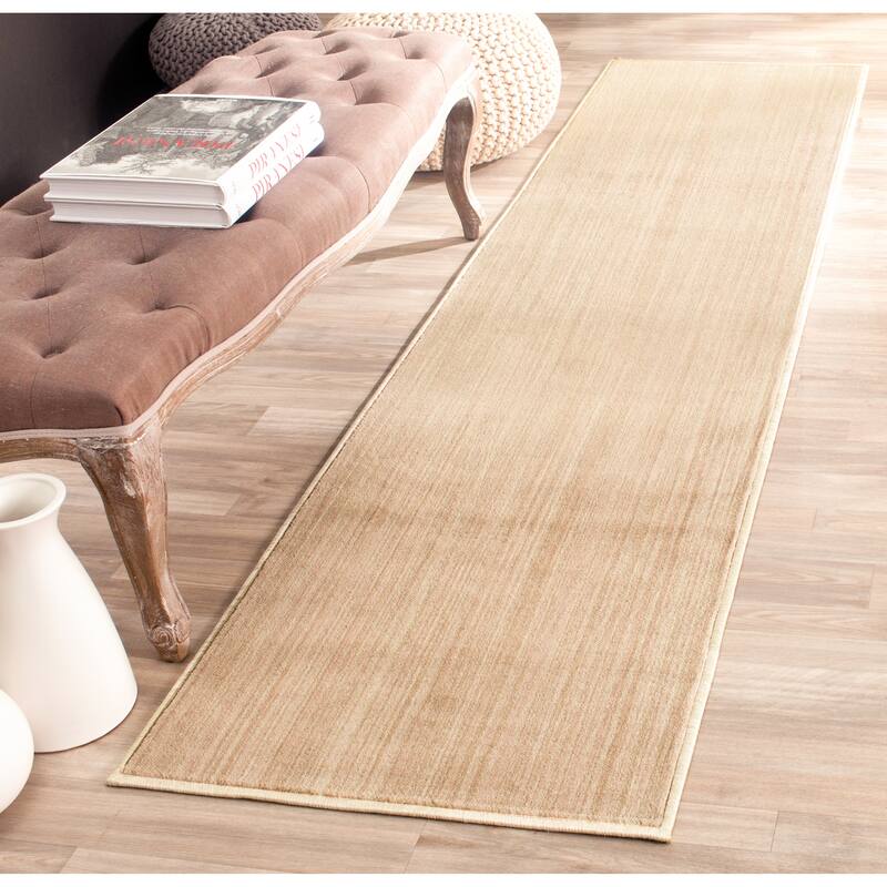 SAFAVIEH Infinity Lilea Modern Polyester Rug - 2' x 8' Runner - Beige/Green
