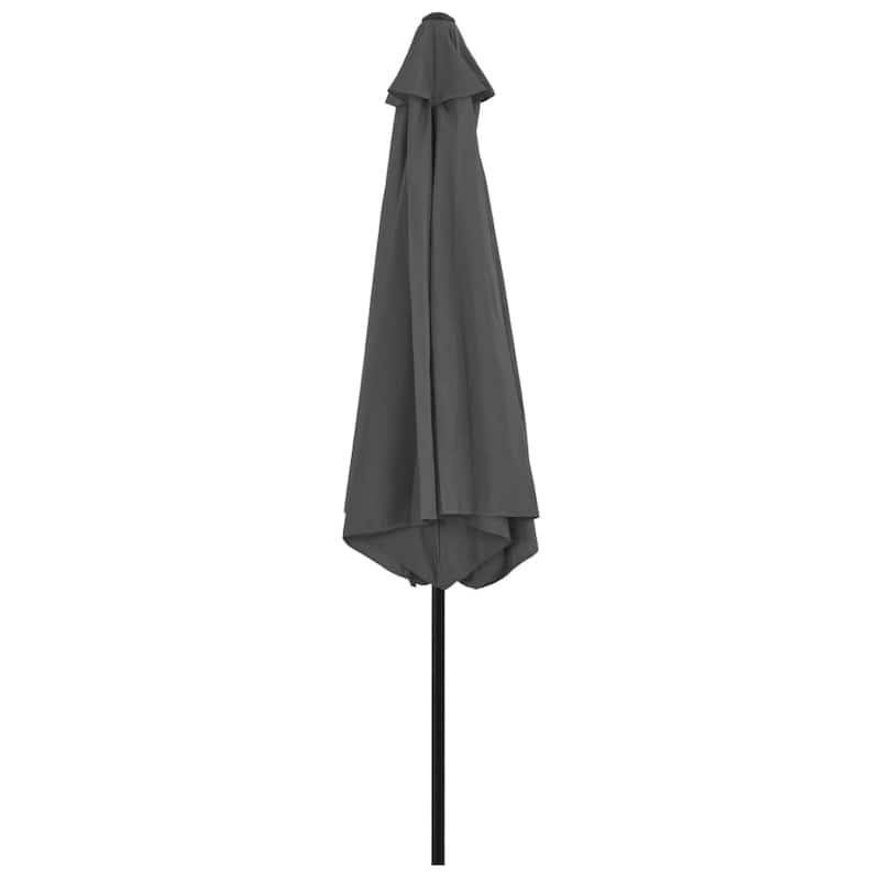 vidaXL Outdoor Umbrella Parasol Tilting Sunshade Garden Sun Shelter Steel