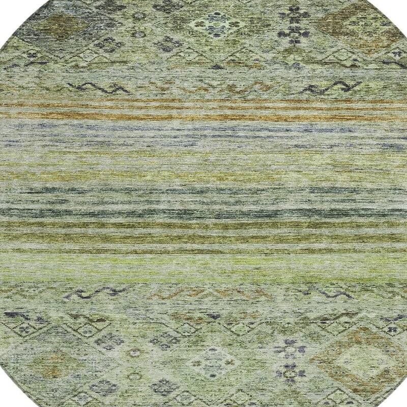 HomeRoots Floral Transitional Rectangle Outdoor Rug