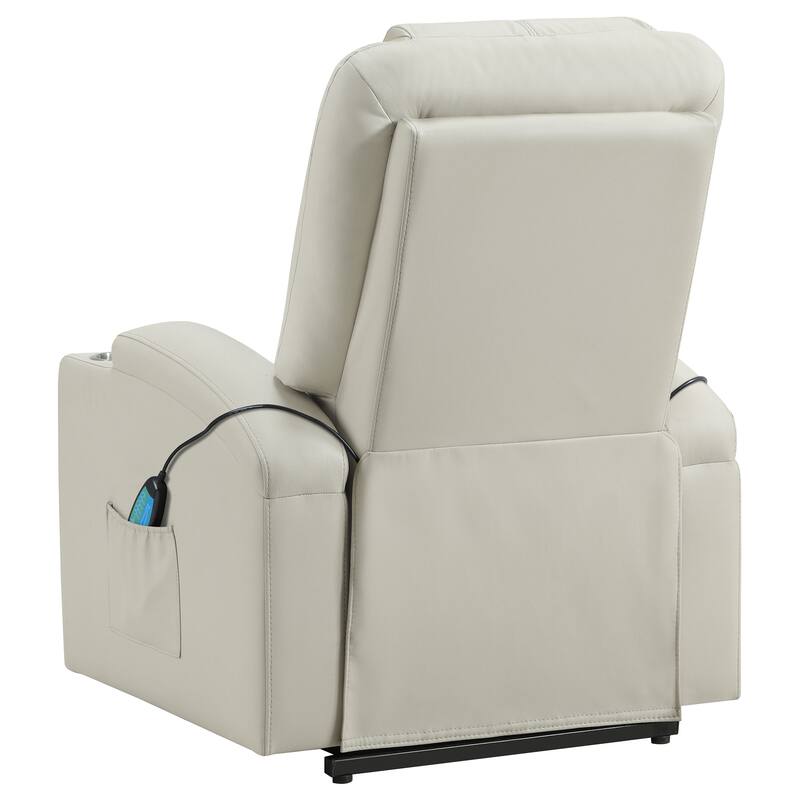 Armstrong Upholstered Power Lift Massage Recliner
