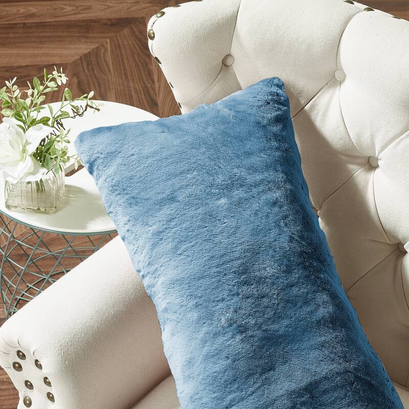 Serenta Heavy Fauxfur Pillow Shell 2 PC Set, NO INSERT