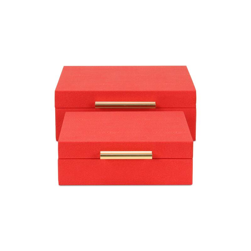 Lusan Black Vinyl Decorative Box Set