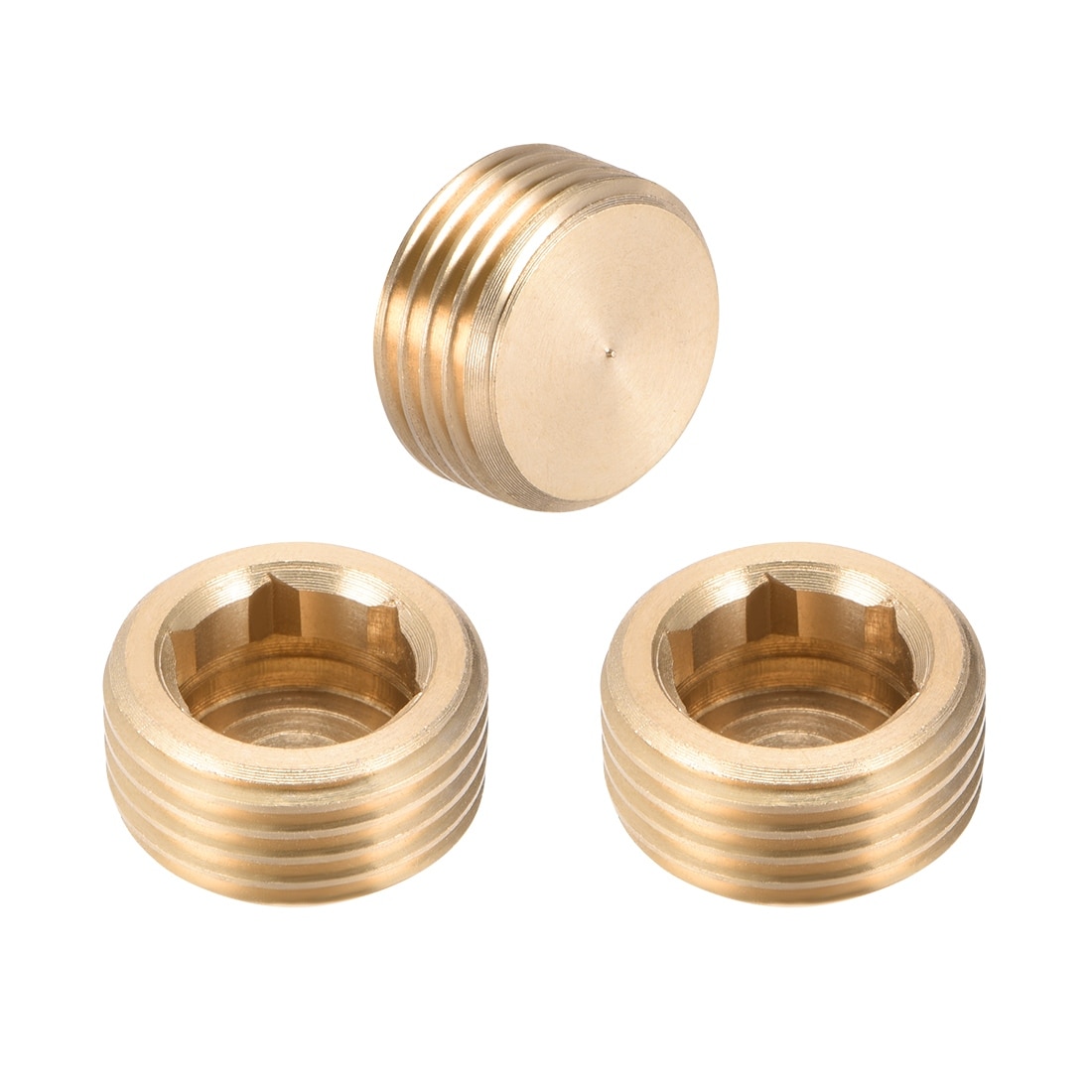 Hex Counter Sunk Plug 1/8 Inch NPT Male Pipe 10 Pack Tanya Hardware Brass Pipe Fitting Hex Counter Sunk Plug 1/8 Inch NPT Male Pipe 10 Pack Tanya Hardware Brass Pipe Fitting