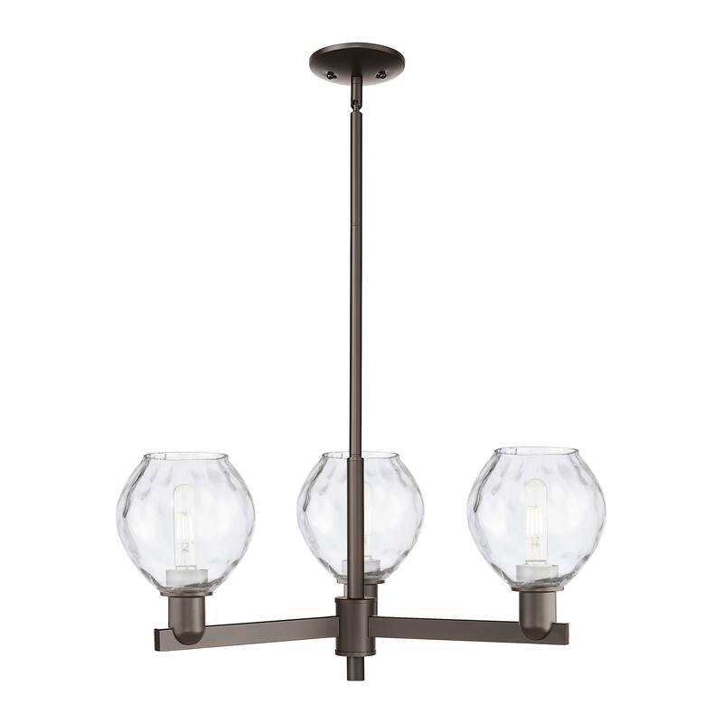 Innovations Lighting Endless Possibilities Arcadia - Waverly - 3 Light 28" Stem Hung Chandelier - Oil Rubbed Bronze