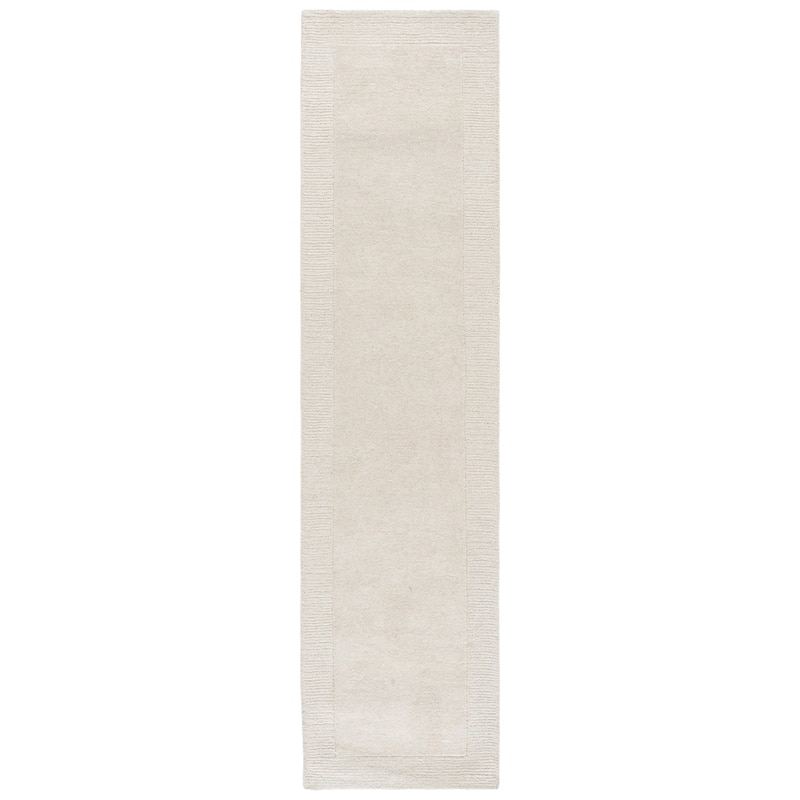SAFAVIEH Handmade Harvest Rosario Modern Wool Rug - 2'3" x 9' Runner - Ivory