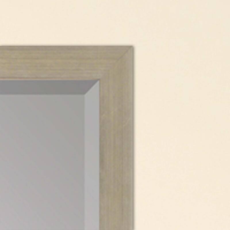 HomeRoots 51" Silver Wood Accent Mirror - 39.00 in. x 51.00 in. x 2.00 in.