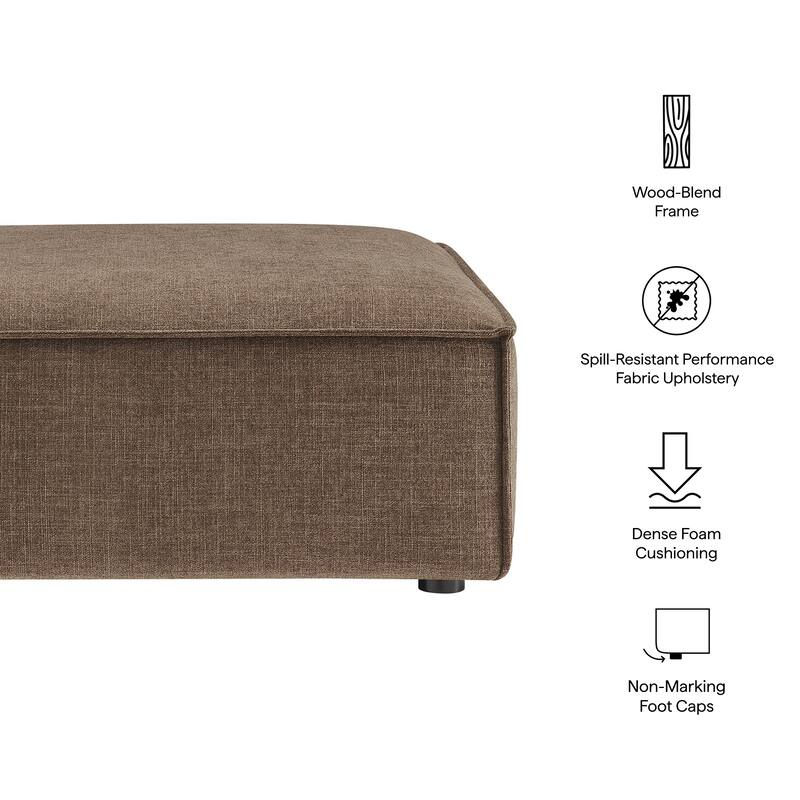 Restore Performance Fabric Upholstered Modular Ottoman