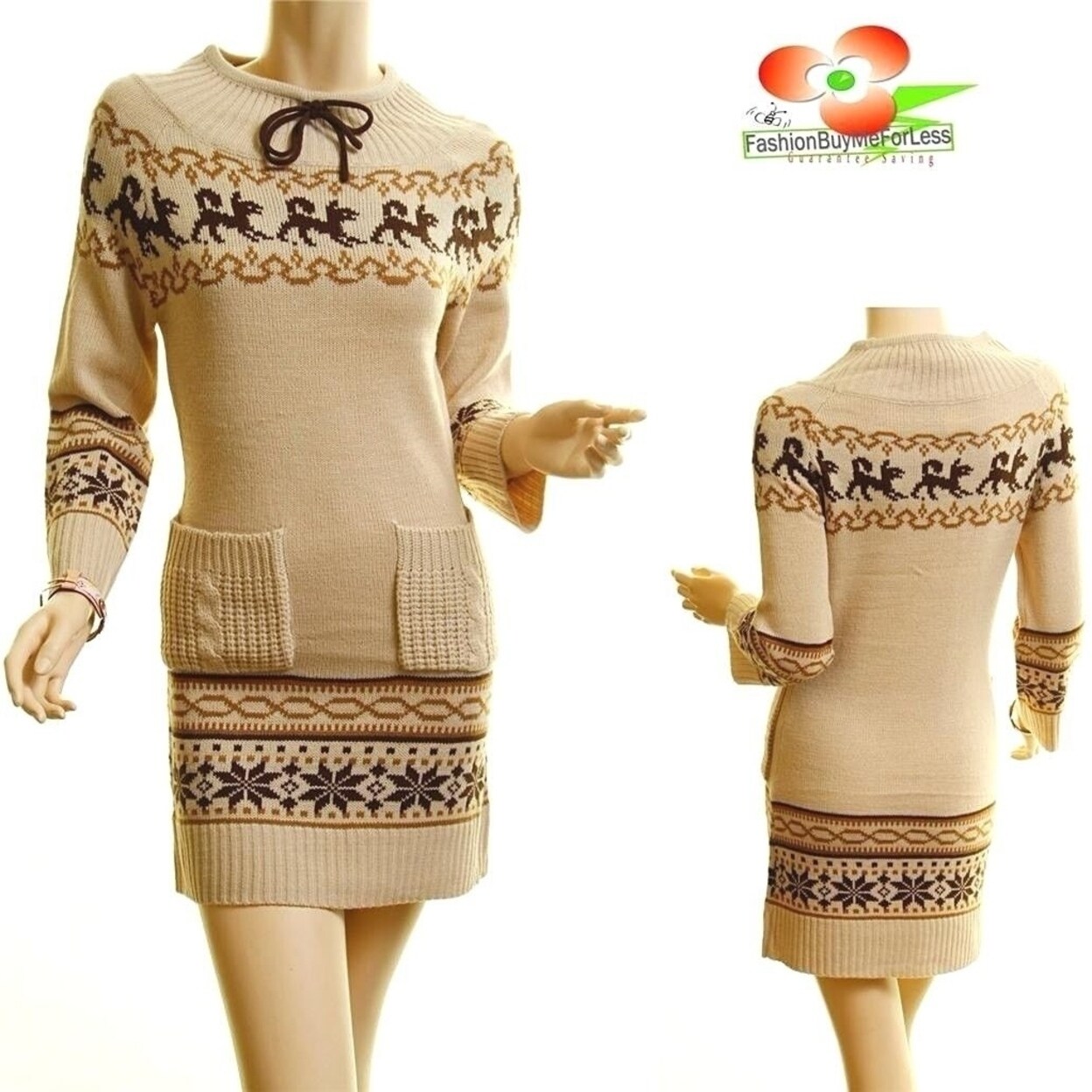 snowflake sweater dress