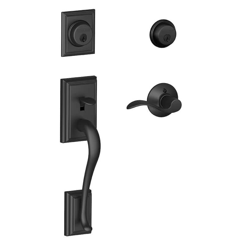 Schlage Accent Right Handed Double Cylinder Keyed Entry Handleset with