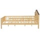 preview thumbnail 7 of 10, Full Size Wood Platform Bed with House-Shaped Headboard, LED Light & Built-In Storage,for Kids & Teens