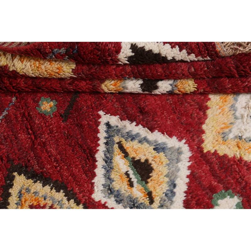 Tribal Moroccan Oriental Wool Area Rug Hand-knotted Home Decor Carpet - 5'8" x 9'8"