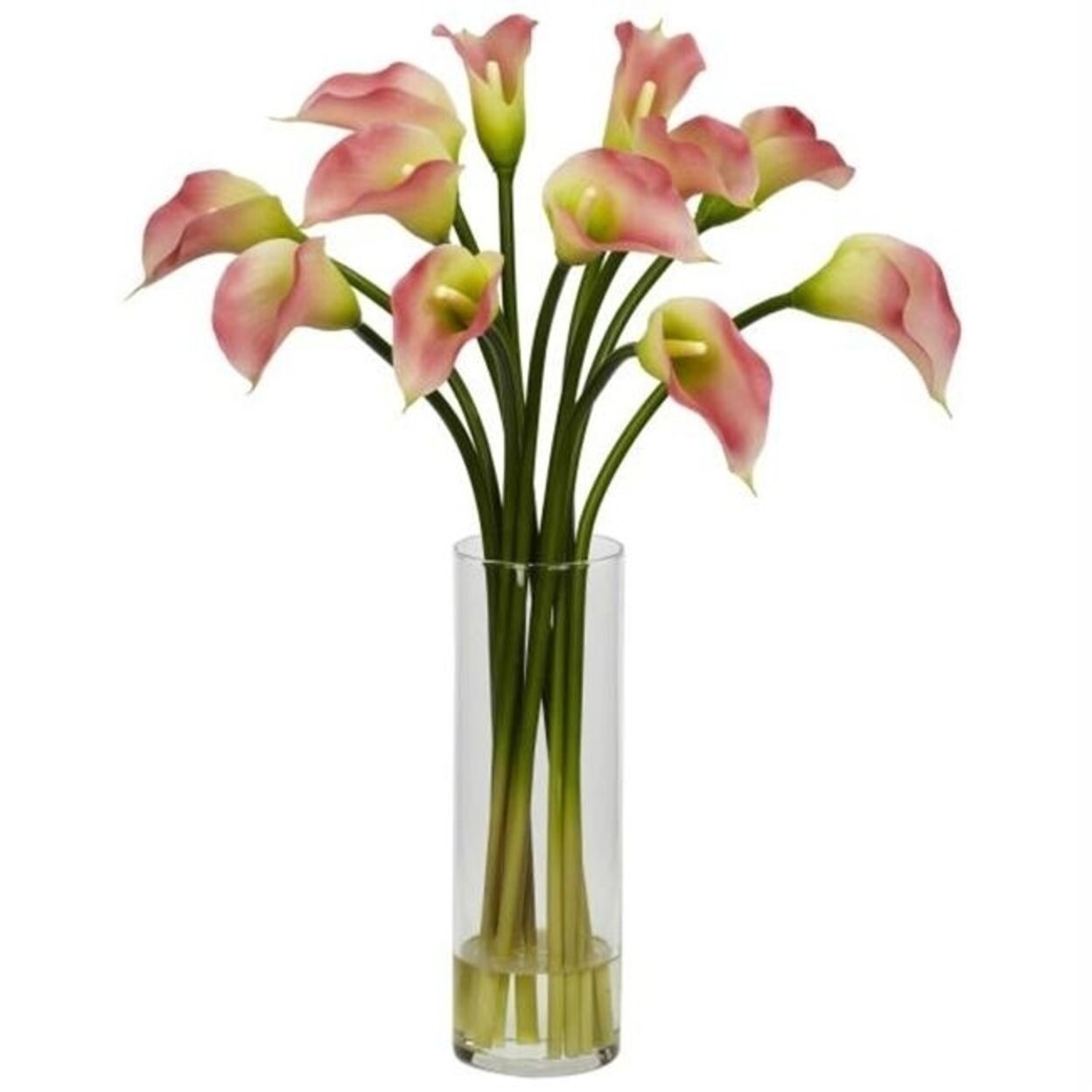 Shop Nearly Natural Silk 1187 Pk Mini Calla Lily Silk Flower