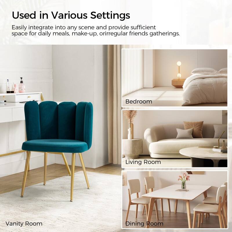 Anjela Side Chair with Tufted Back Set of 2