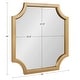 preview thumbnail 56 of 134, Kate and Laurel Hogan Scalloped Wood Framed Mirror