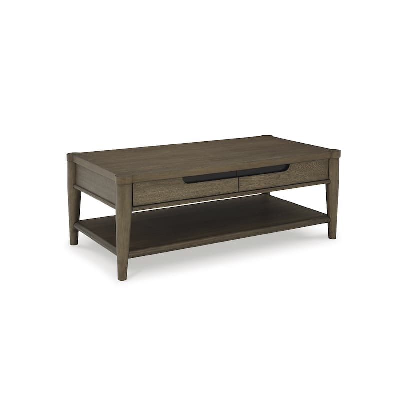 Signature Design by Ashley Roanhowe Brown Coffee Table - 50"W x 26"D x 19"H