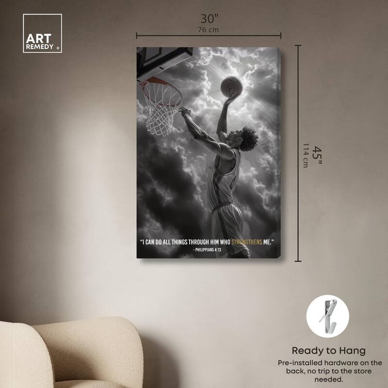 Strengthen Me Canvas by Art Remedy, Gallery Wrapped