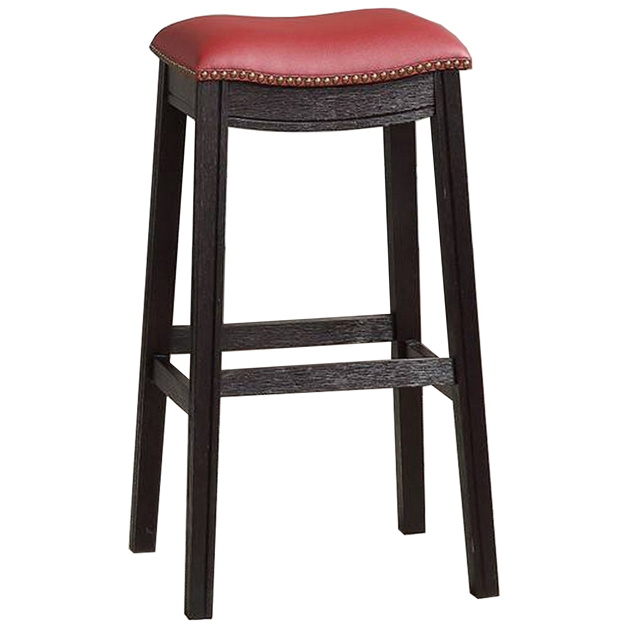 Black and red bar store stools