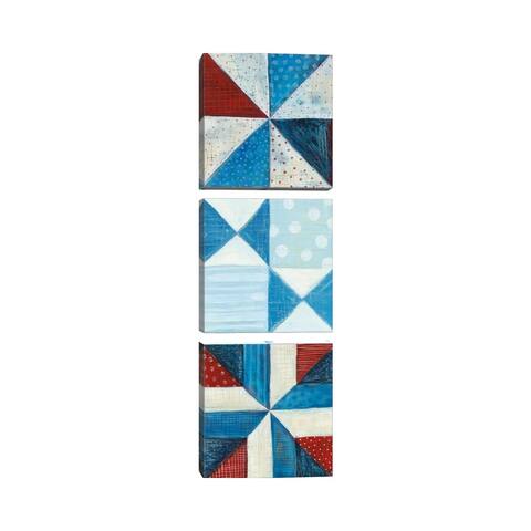 iCanvas "Modern Americana Panel I" by Melissa Averinos 3-Piece Canvas Wall Art Set