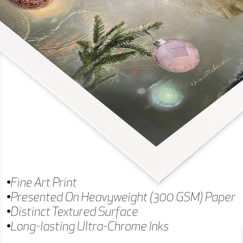 Christmas Tree Fairy Fine Art Paper Print by Charlotte Bird - Multi - 32x24