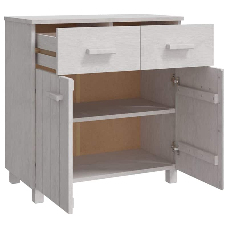vidaXL Sideboard Buffet Console Cabinet with Storage HAMAR Solid Wood Pine - 31.1"x15.7"x31.5"