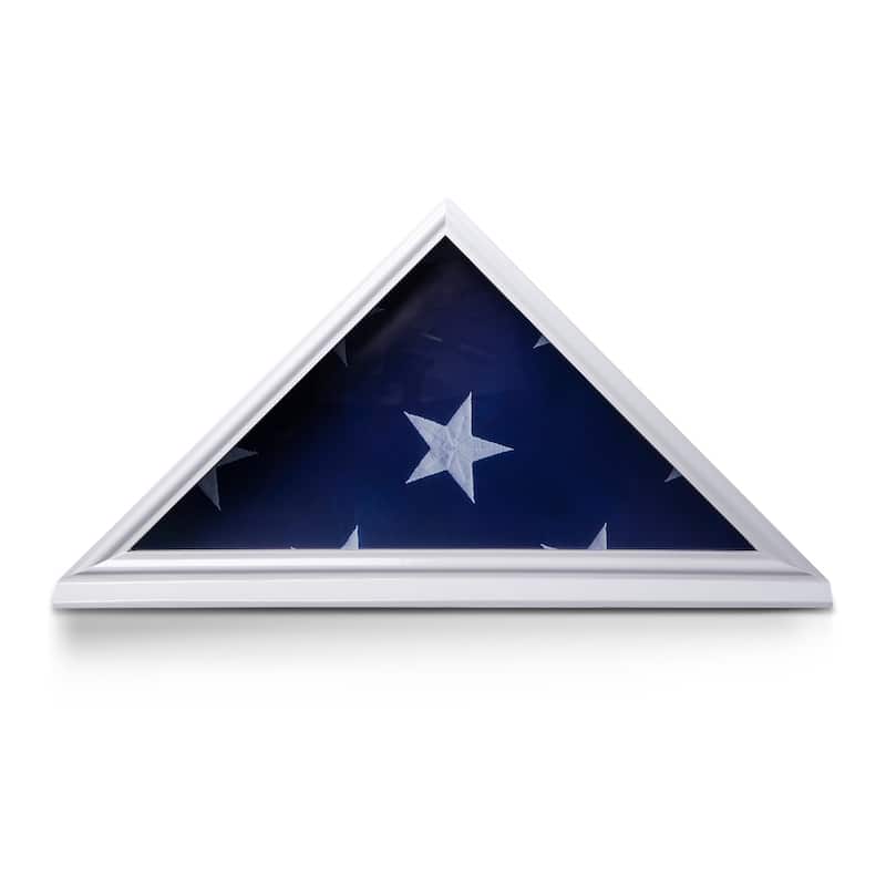 Solid Wood 9' x 5.5' Burial Flag Display Case