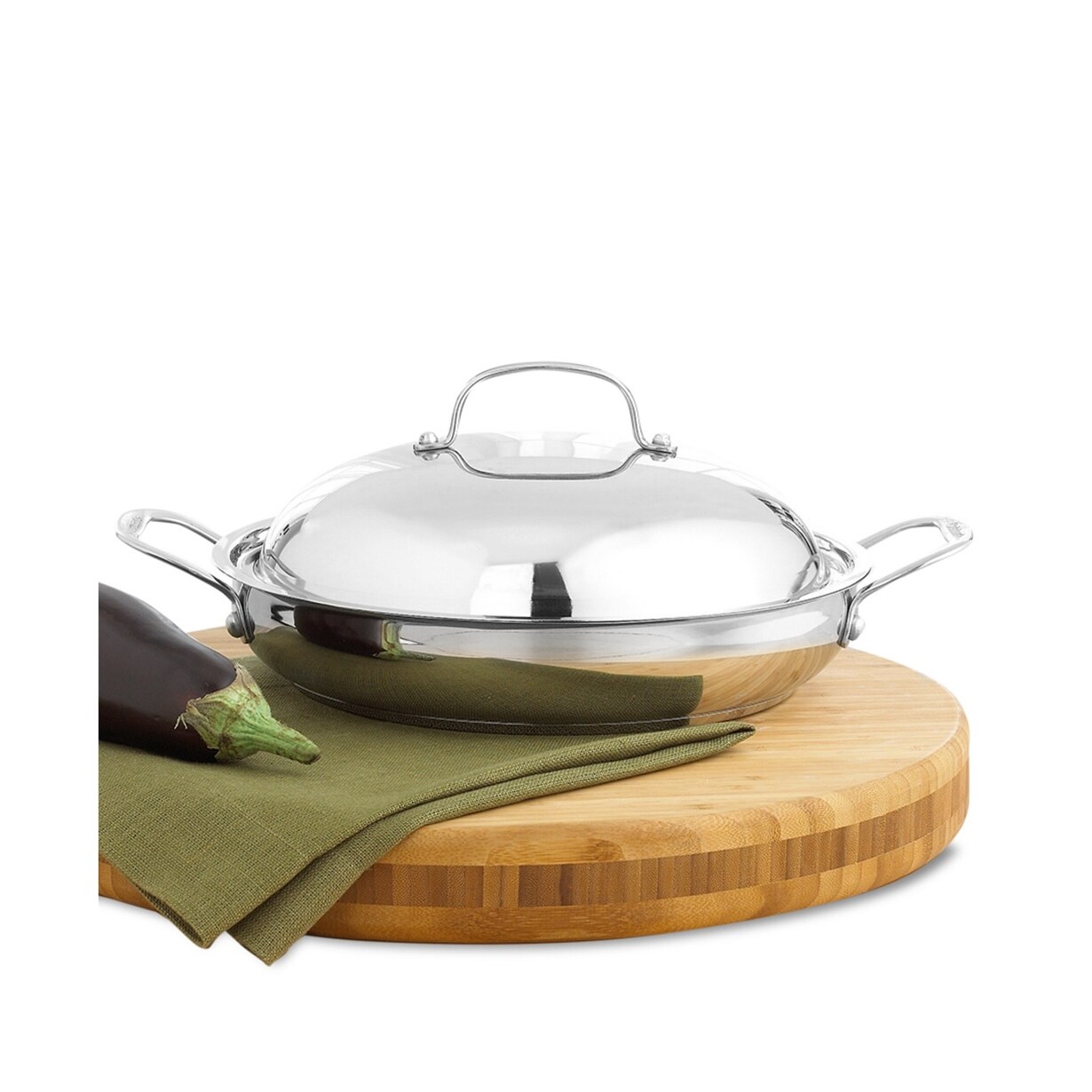Cuisinart MCP22-30HCN MultiClad Pro Skillet with Helper and Cover 12-Inch