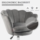 preview thumbnail 16 of 27, VANITII Accent Chair Swivel Vanity Chair Office Desk Chair With Wheels Modern Height Adjustable Pink/Grey/White