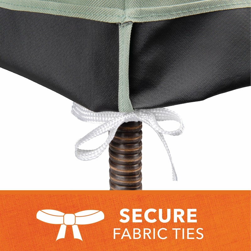 Modern Leisure Basics Patio Loveseat Cover, Small, 55"L X 33"W X 38"H, Sage - 55"L x 33"W x 38"H