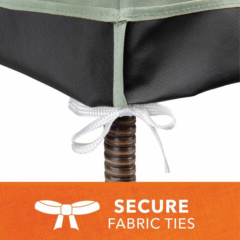Modern Leisure Basics Stackable Patio Chair Cover, 27" Square X 49"H, Sage - 27"L x 27"W x 49"H