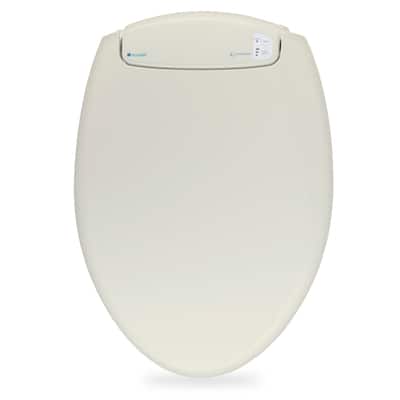 Brondell LumaWarm Heated Nightlight Round Biscuit Toilet Seat - Beige