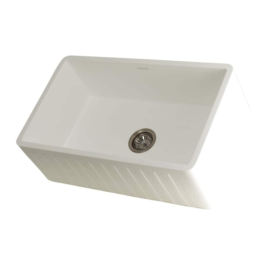 Kingston Brass Arcticstone 30" Farmhouse Single Basin Stone Composite