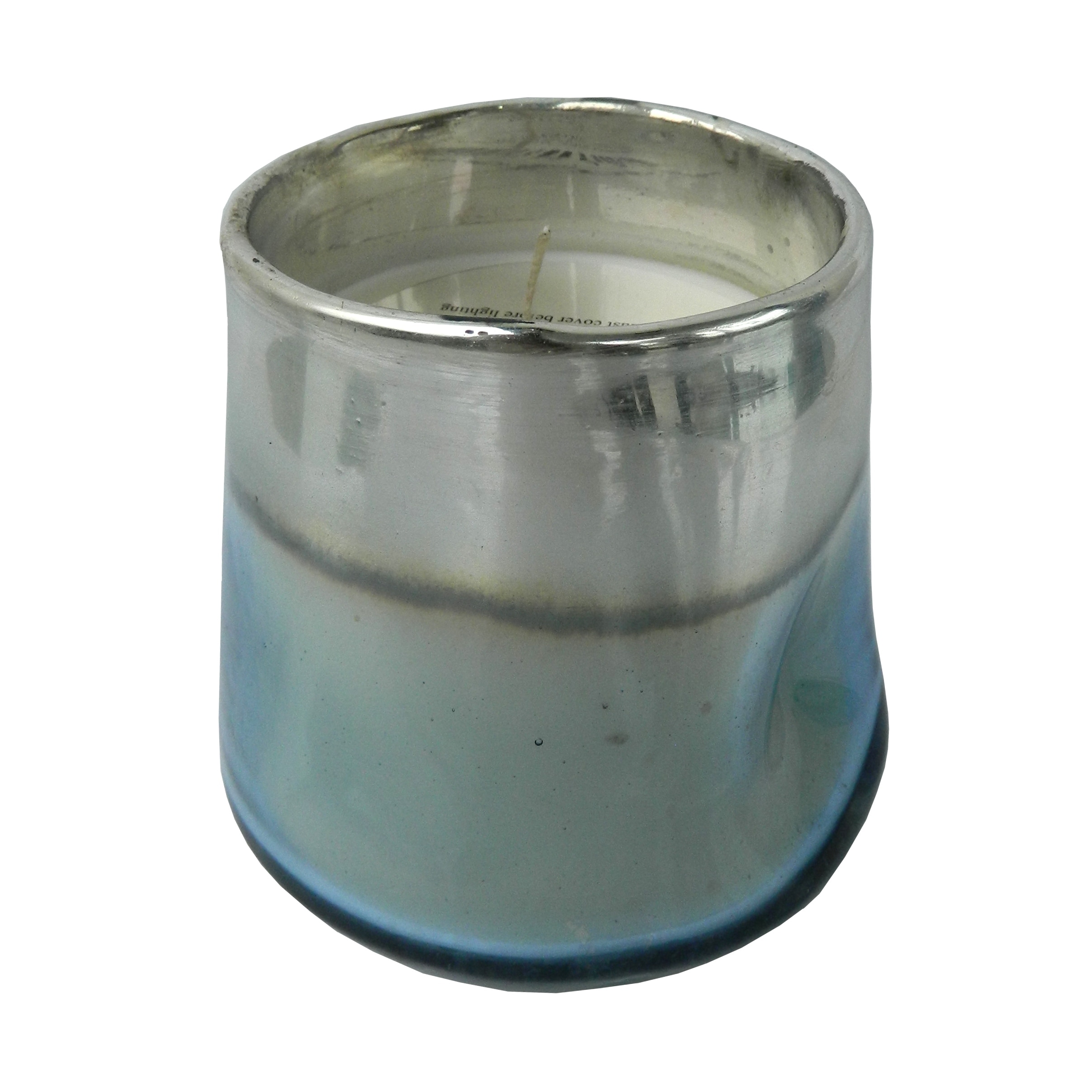 Metallic Accent Glass Scented Soy Wax Candle