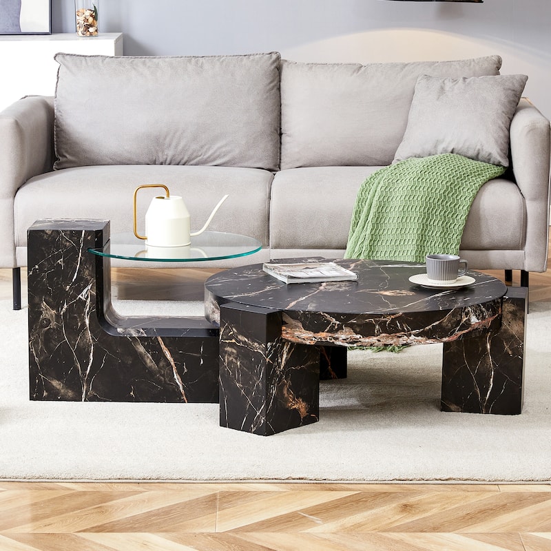 The Detachable Double-Decker Coffee Table,And The Detachable Design Can make The use of space more flexible