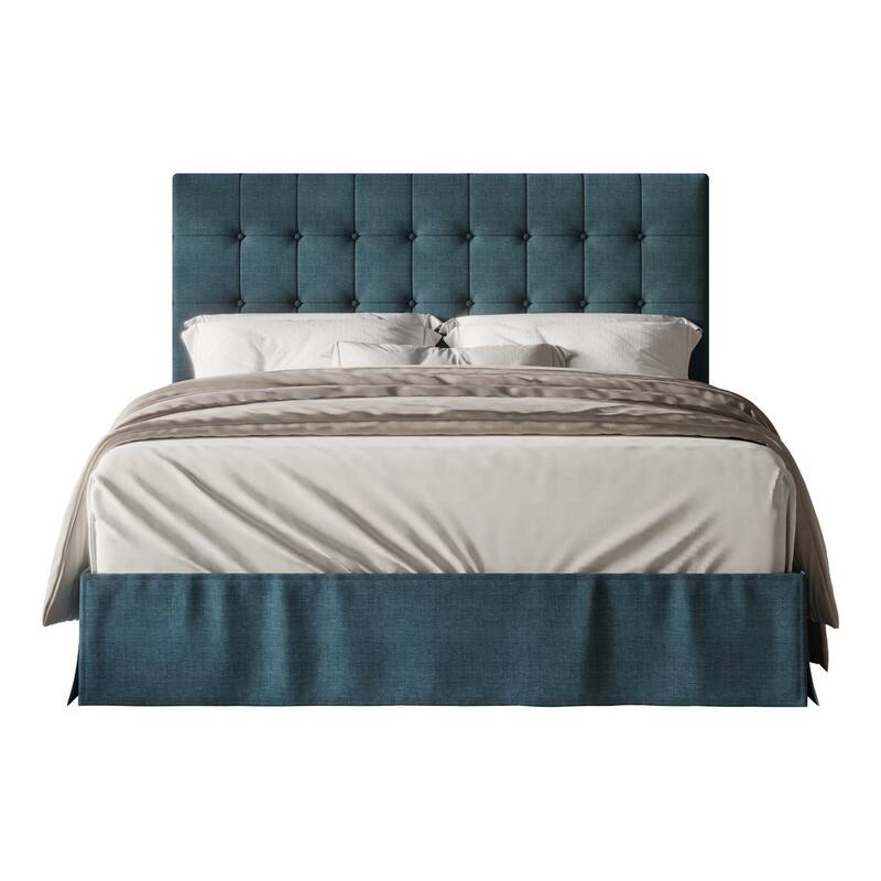 Larry Tufted Upholstered Panel Bed