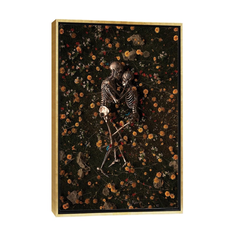 iCanvas "Memento Mori II" by Nicebleed Framed Canvas Print - Gold - 40x26