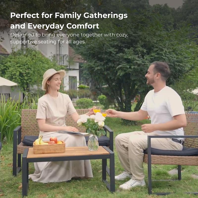 4-Piece Outdoor Patio Furniture Set