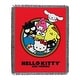 preview thumbnail 1 of 3, Sanrio Hello Kitty Circle Of Fun Woven Tapestry Throw Blanket