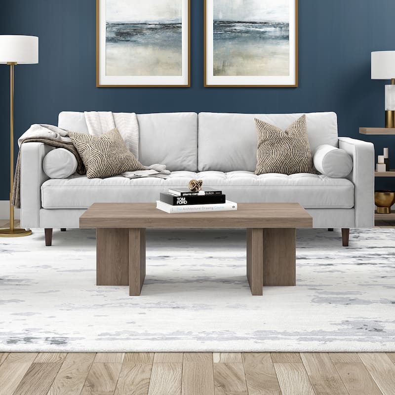 Dimitra 44" Wide Rectangular Coffee Table