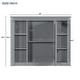 preview thumbnail 110 of 143, 36'' Bathroom Vanity with Top Sink, Freestanding Vanity Set with Mirror Cabinet