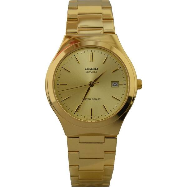 Shop Casio Men S Mtp 1170n 9a Casual Gold Tone Stainless Steel