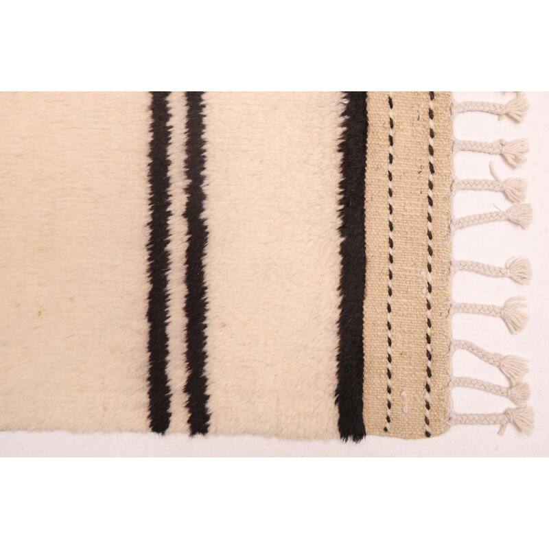 ECARPETGALLERY Hand-knotted Pak Finest Marrakesh Cream Wool Rug - 8'3 x 10'0