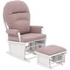 preview thumbnail 20 of 43, HOMCOM Nursery Glider Rocking Chair with Ottoman Cushion Seating