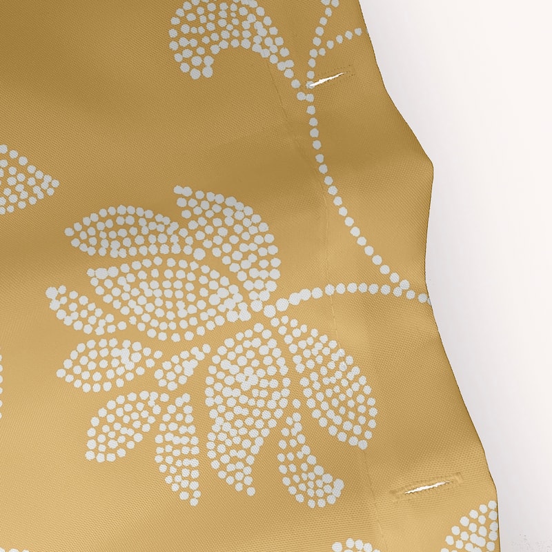 71 x 74-inch Traditional Floral Print Shower Curtain