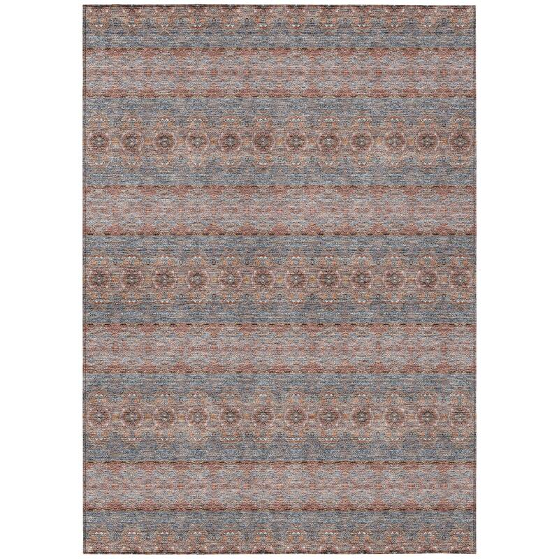 Machine Washable Indoor/ Outdoor Chantille Ombre Stripes Rug