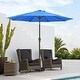 preview thumbnail 16 of 76, 9-ft Patio Market Umbrella with Tilting Pole, Waterproof & Breathable Canopy