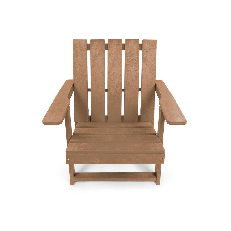 Amalfi Fully Assembled All-Weather HDPE Outdoor Folding Modern Adirondack Chair