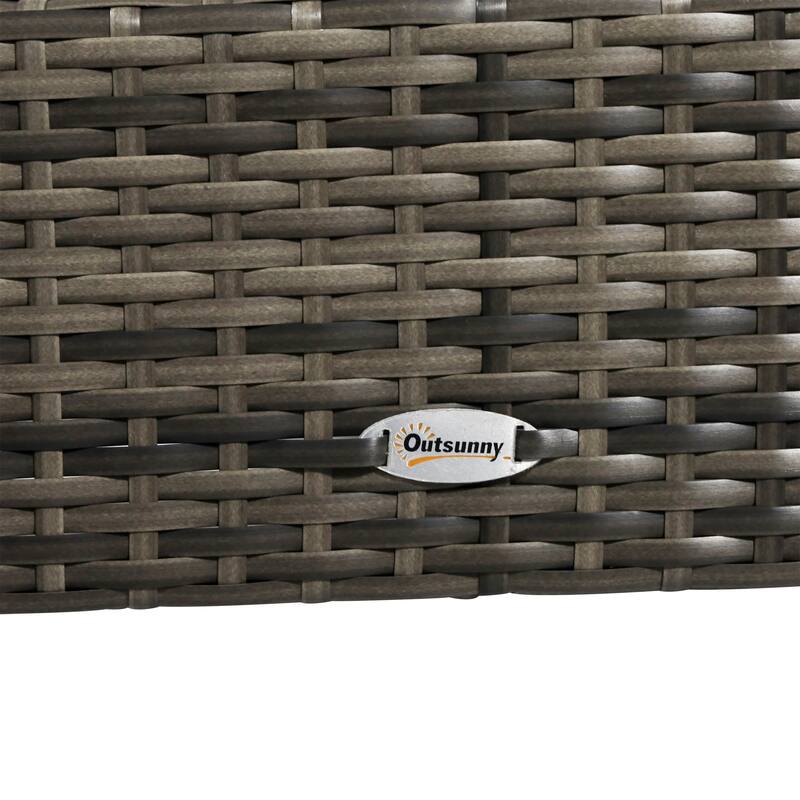 4 Piece Outdoor Rattan Wicker Patio Conversation Set