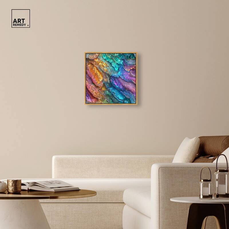 Glittering Spectrum I Canvas by Art Remedy